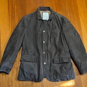 Brunello Cucinelli Dark Gray Suede Jacket